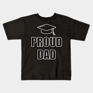 Proud Dad Cap Typography Text Design Kids T-Shirt